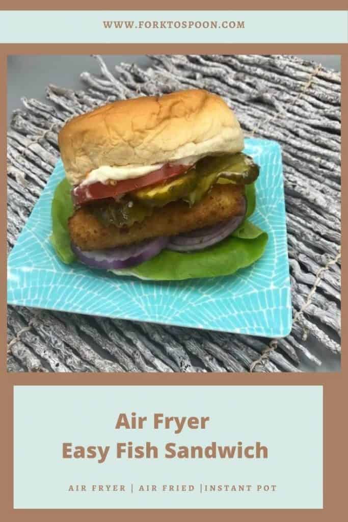 Air Fryer Easy Fish Sandwich Fork To Spoon