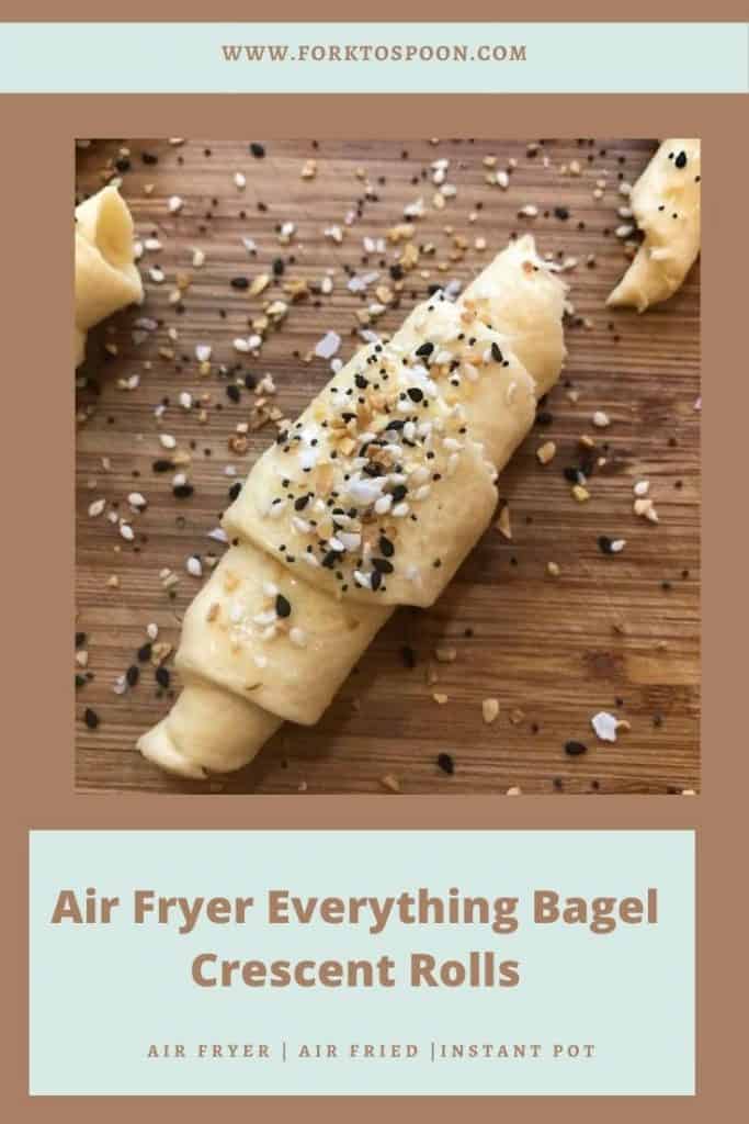 Air Fryer Everything Bagel Crescent Rolls