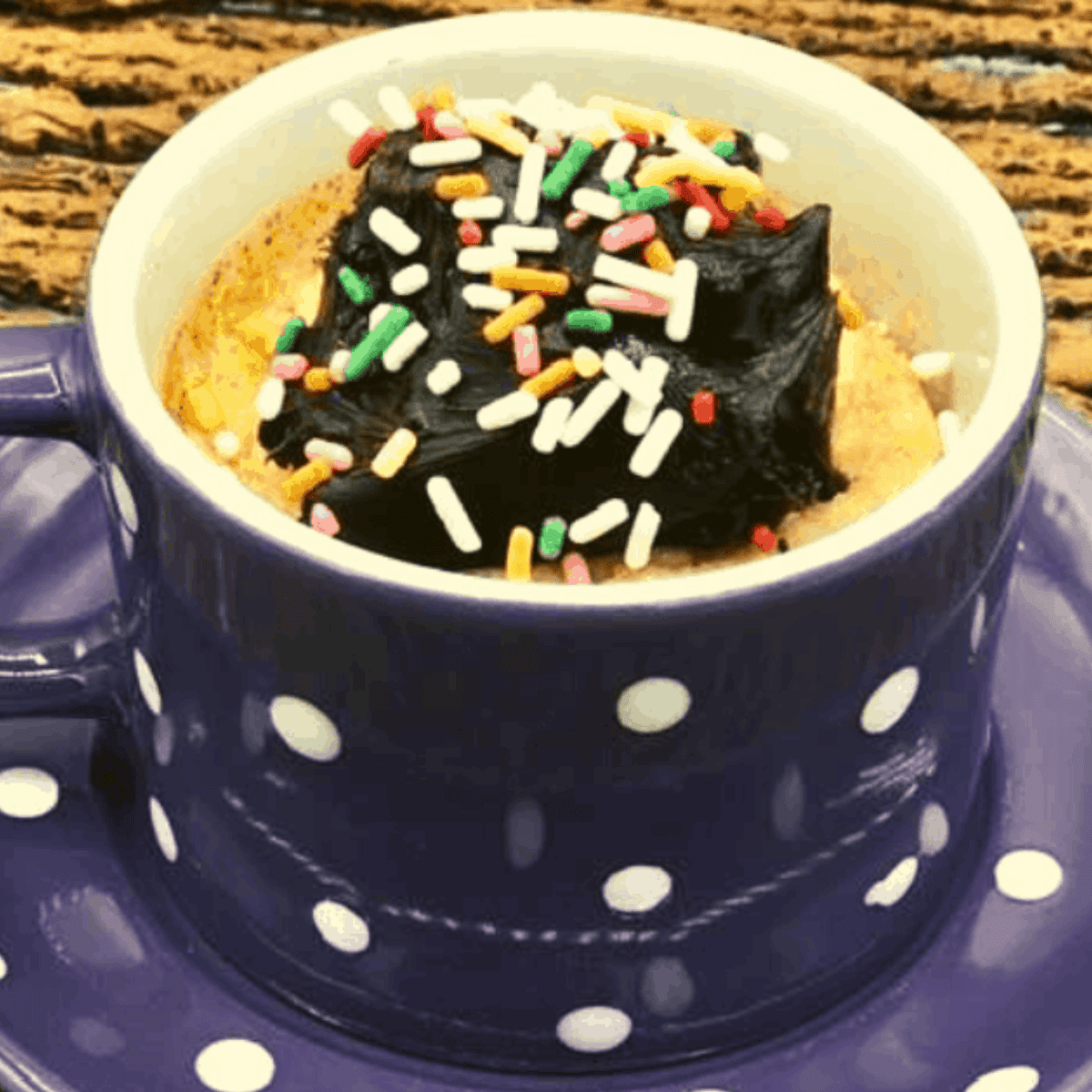 Air Fryer Vanilla Mug Cake