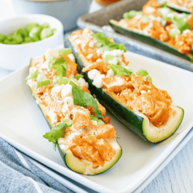 Air Fryer Zucchini Boats