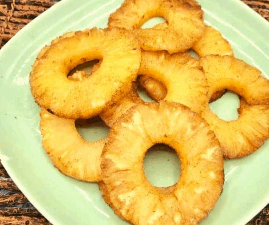 How To Make Air Fryer Rum Soaked Pineapple