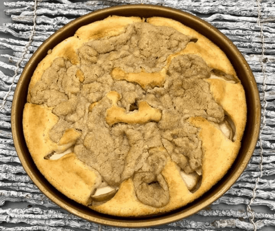 Air Fryer Apple Coffee Cake