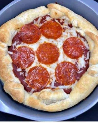 Air Fryer Pepperoni PIzza