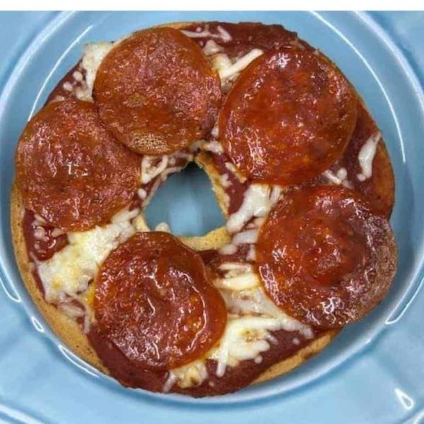 Air Fryer Homemade Pizza Bagels Fork To Spoon