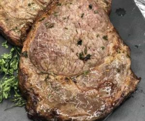 Air Fryer Rib Eye Steak