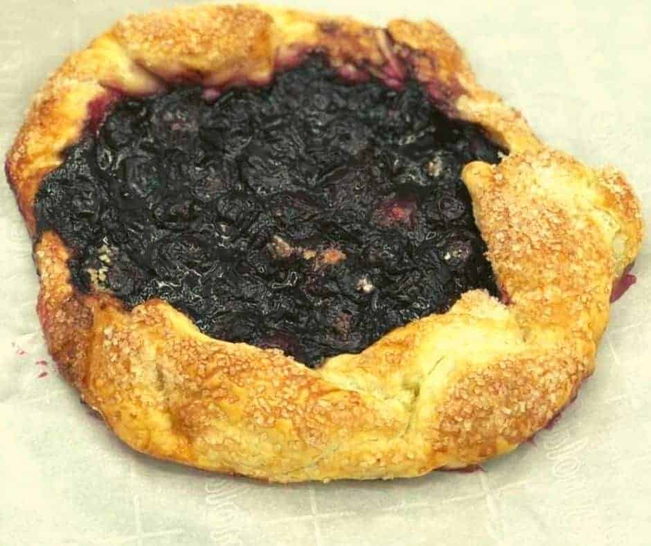 Air Fryer Blueberry Galette