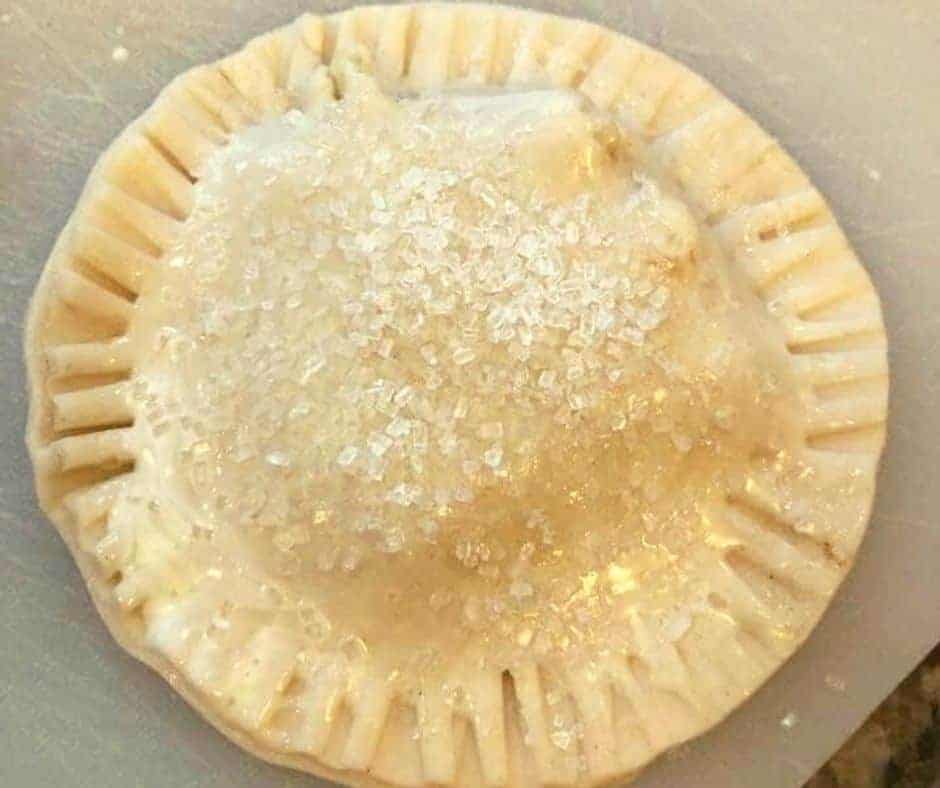 apple hand pie with sugar