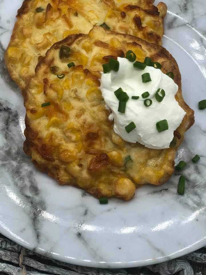 Air Fryer Corn Fritters Fork To Spoon