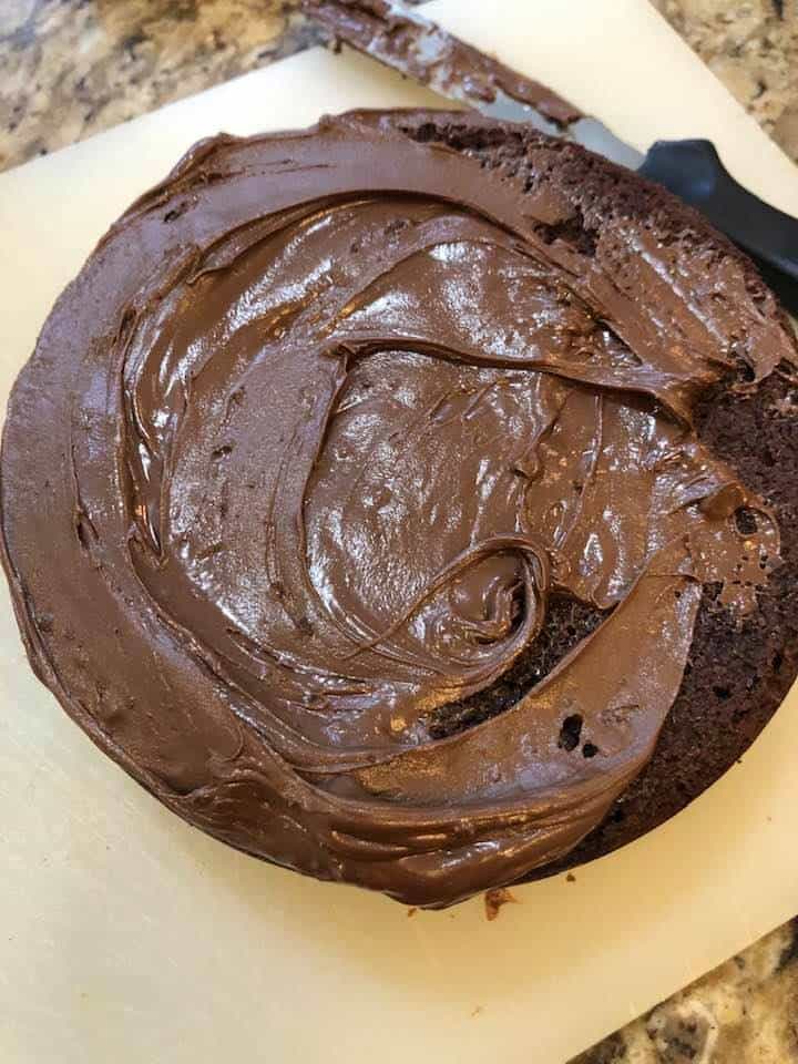 Air Fryer Three Ingredient Nutella Cake - Fork To Spoon