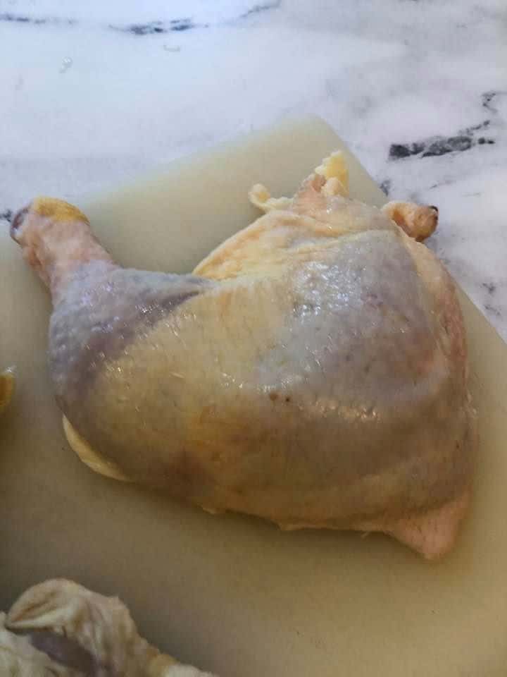 Air Fryer Split Chicken Breast (BoneIn) Leg Quarters Fork To Spoon