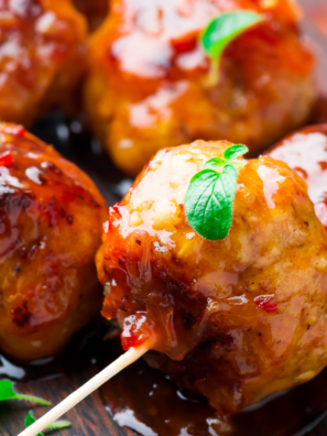 Air Fryer Buffalo Chicken Meatballs Recipe