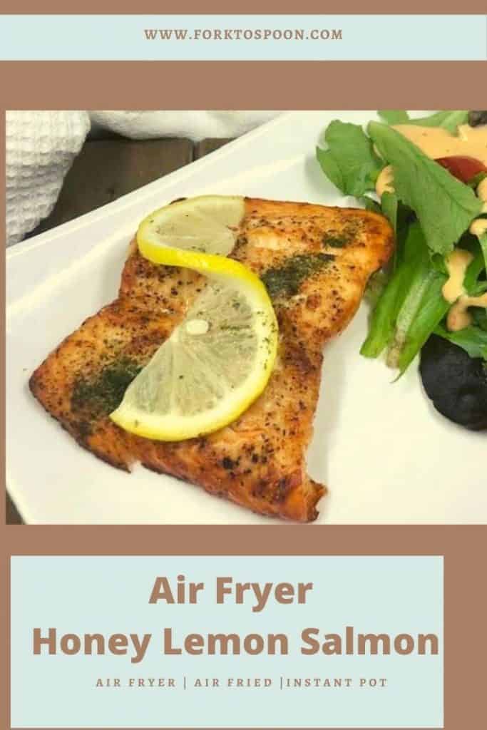 Air Fryer Honey Lemon Salmon