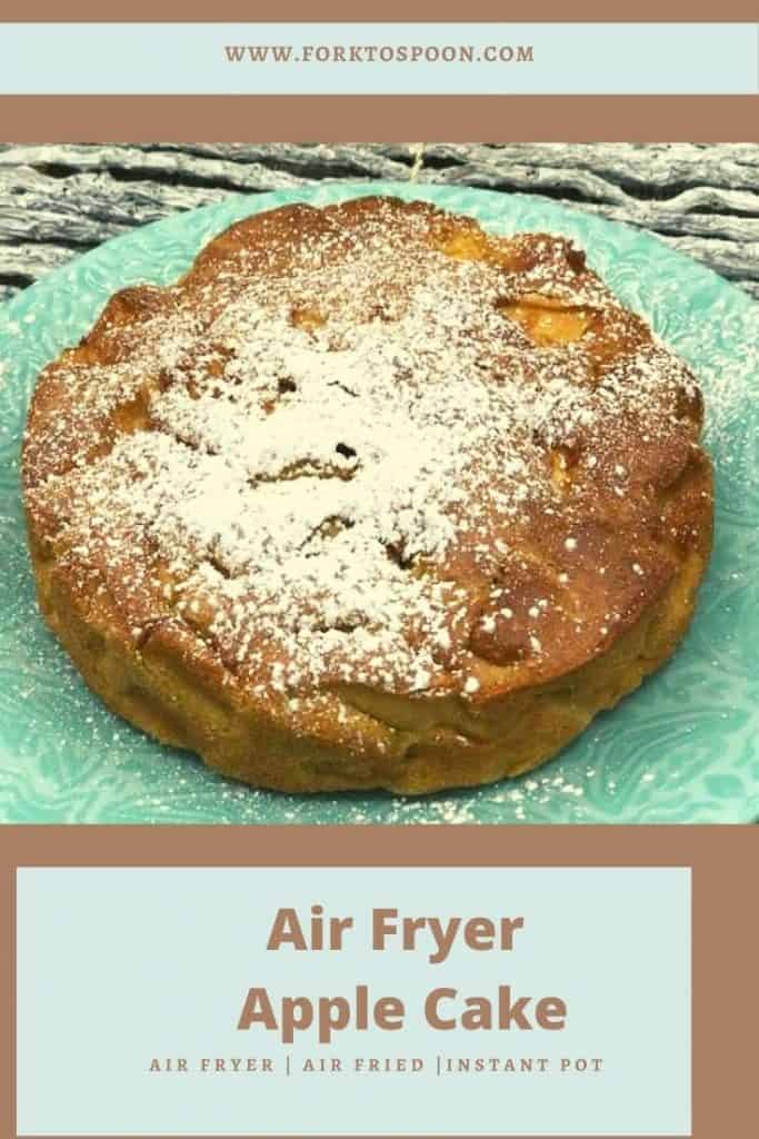 Air Fryer 4 Ingredient Apple Cake