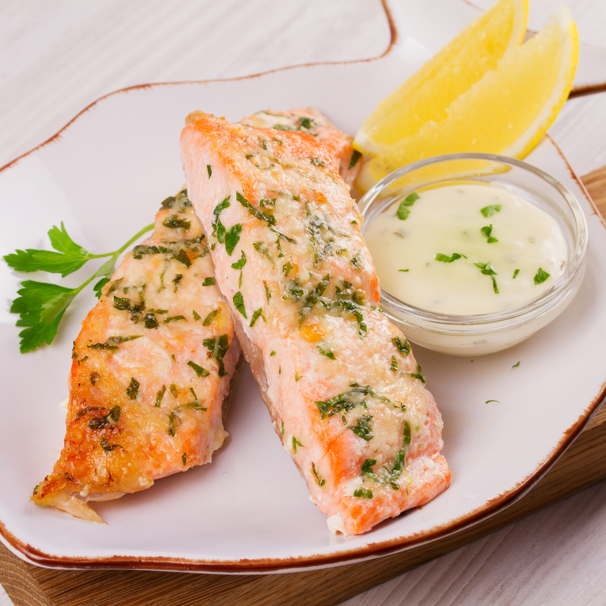 Air Fryer Honey Lemon Salmon - Fork To Spoon