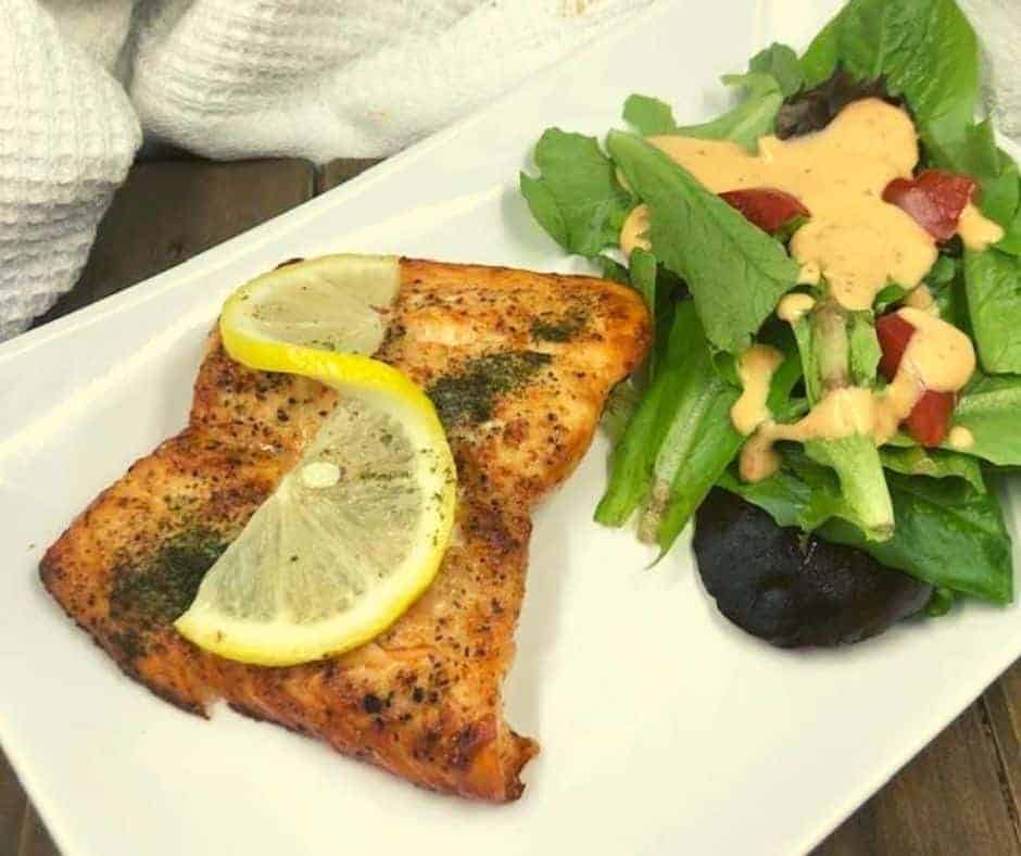 Air Fryer Honey Lemon Salmon