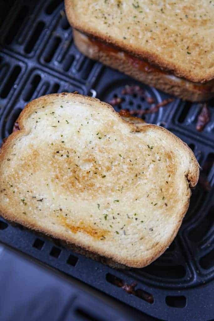 Air Fryer Pepperoni Grilled Cheese