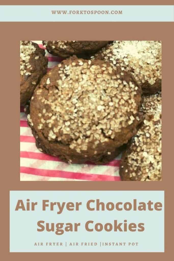 Air Fryer Chocolate Sugar Cookies Fork To Spoon