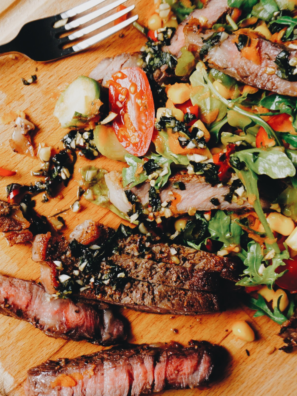 Air Fryer Steak Salad