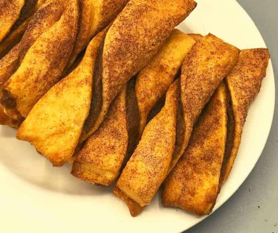 Air Fryer Pumpkin Pie Twists