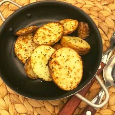 Air Fryer Crispy Garlic Roasted Potatoes