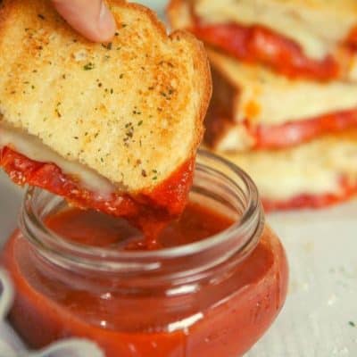Air Fryer Pepperoni Grilled Cheese