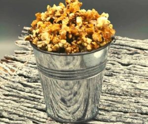 Air Fryer Caramel Popcorn