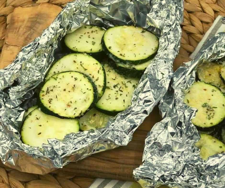 Air Fryer Zucchini Foil Packets