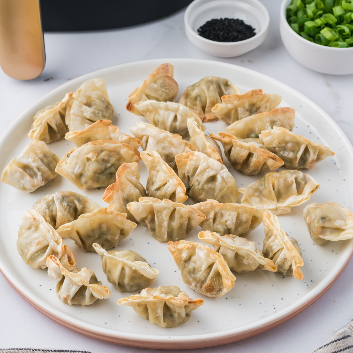 Frozen Potstickers In Air Fryer Fork To Spoon