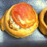 These are such a fun and easy recipe to make, today I made my family a batch fo Air Fryer Tomato Tarts, using goat cheese.