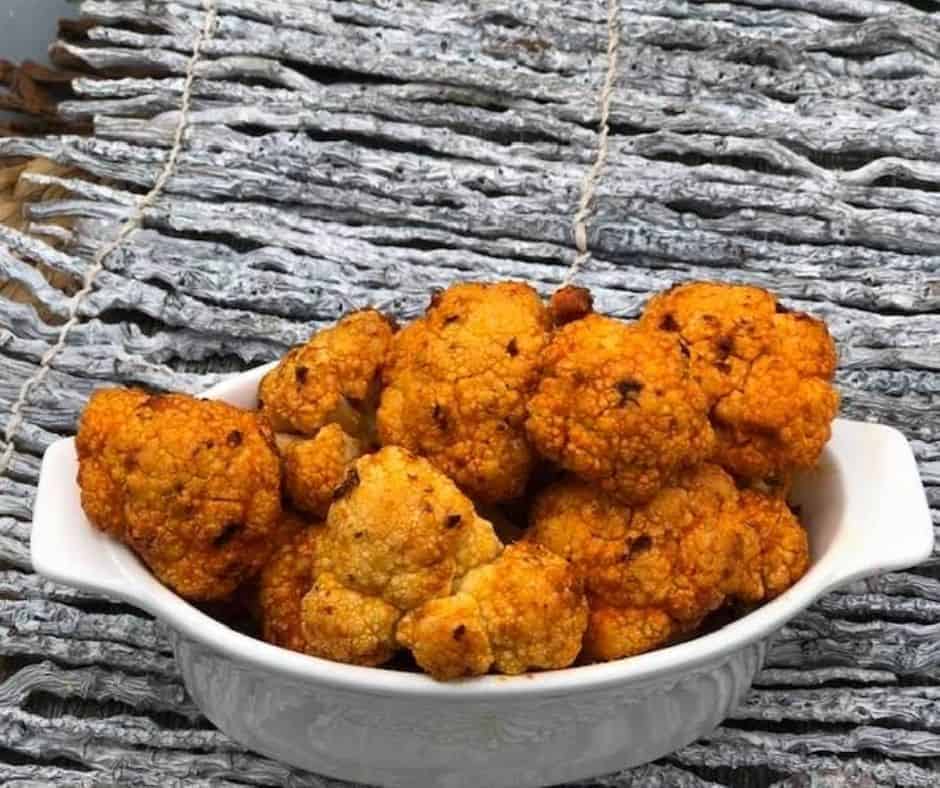 Air Fryer Buffalo Cauliflower Fork To Spoon