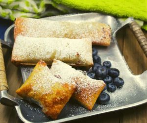 Air Fryer Blueberry Cheesecake Egg Rolls