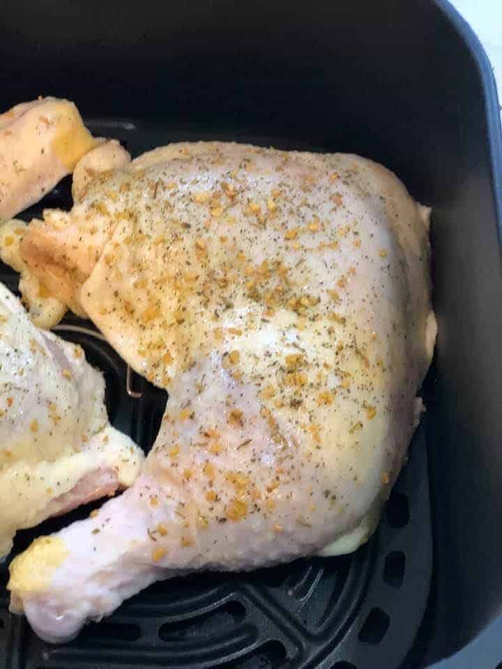 chicken leg quarters in the air fryer