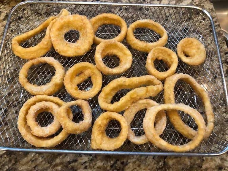 Air Fryer Nathan's Onion Rings Fork To Spoon