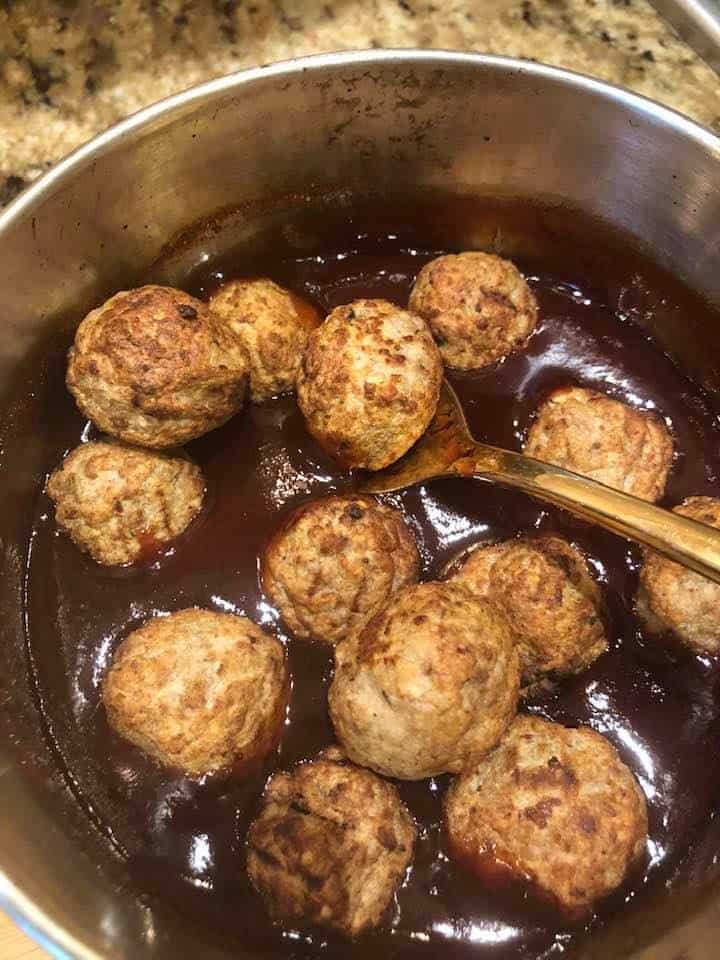 Air Fryer Honey Garlic Meatballs