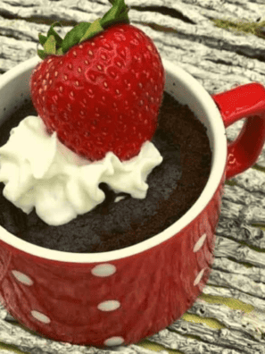 Air Fryer Eggless Chocolate Mug Cake
