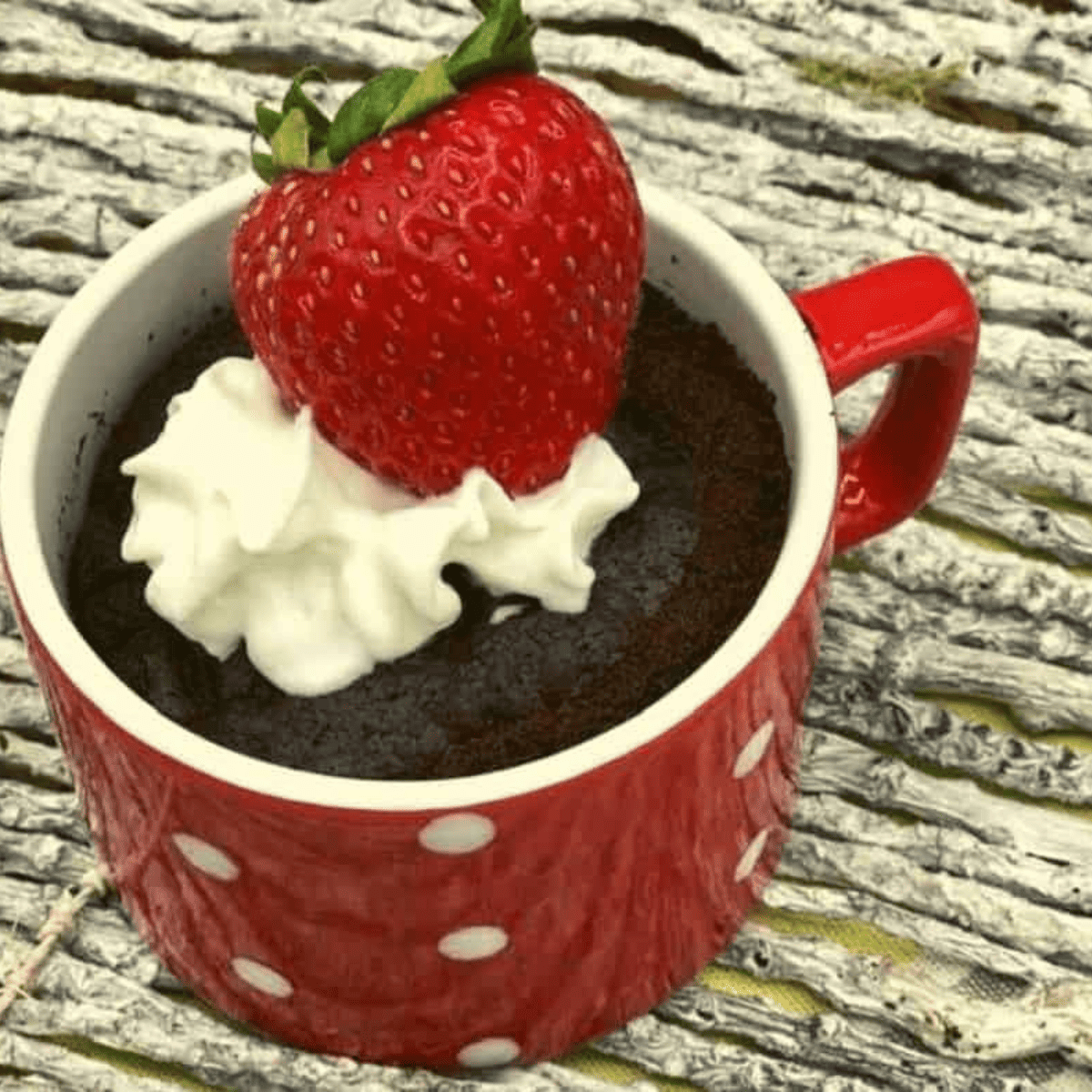 Air Fryer Eggless Chocolate Mug Cake