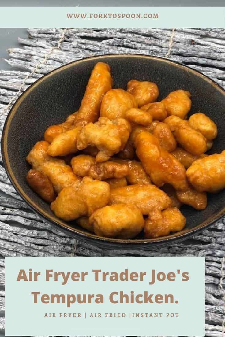Air Fryer Trader Joe's Tempura Chicken Fork To Spoon