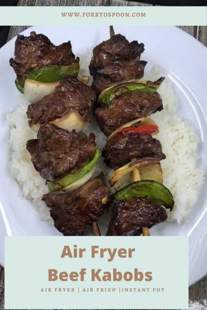 Air Fryer Beef Kabobs - Fork To Spoon