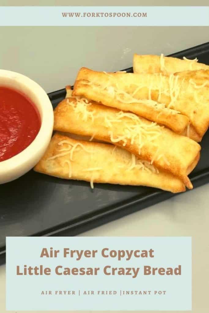 Air Fryer Copycat Little Caesar Crazy Bread