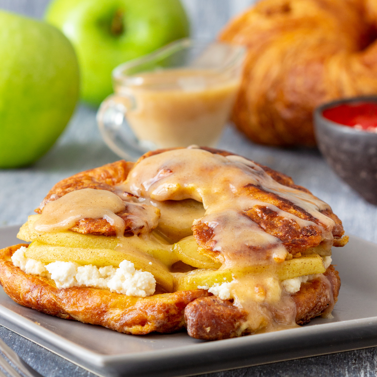 Air Fryer Croissant French Toast - Fork To Spoon