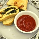 Air Fryer Spinach and Feta Stromboli