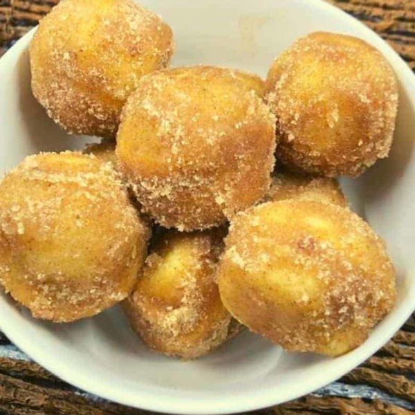 Air Fryer Cinnamon Sugar Donut Holes - Fork To Spoon