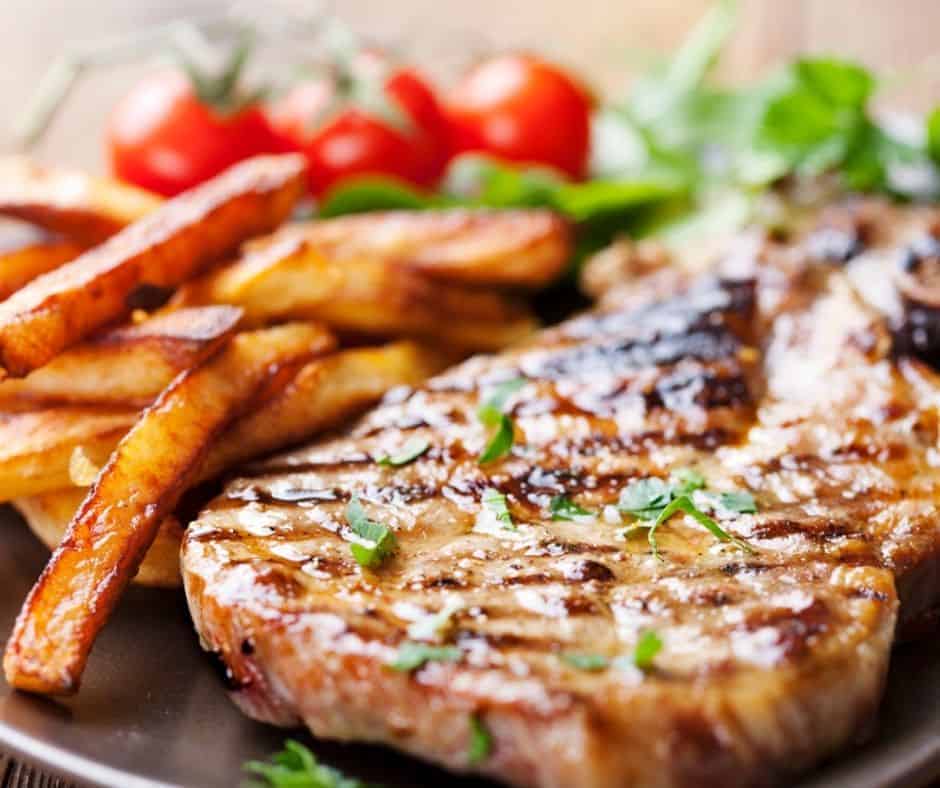 Air Fryer Garlic & Parsley Steak Fries