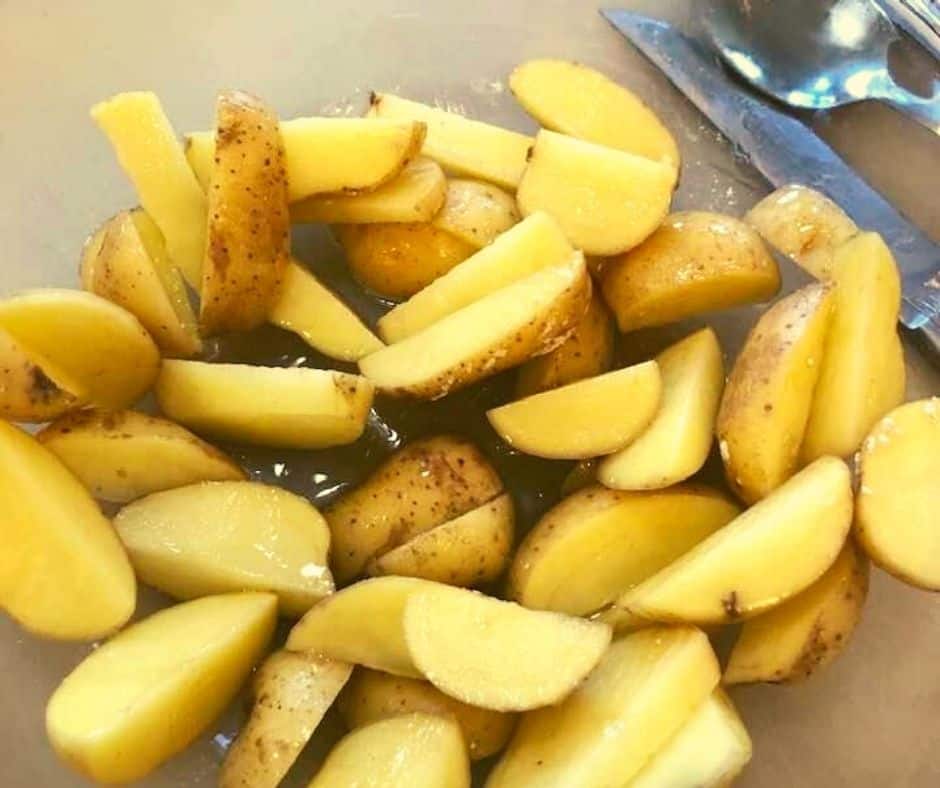 Air Fryer Roasted Yukon Potatoes