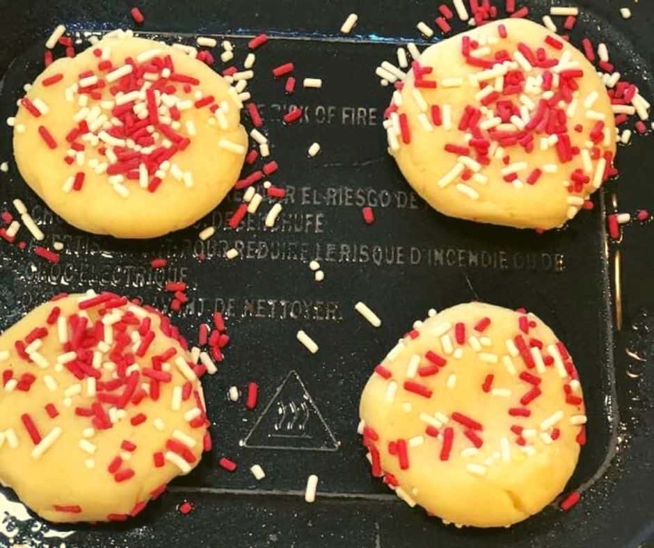 Cookies on Air Fryer Tray