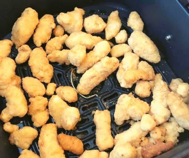 Air Fryer Frozen Tempura Chicken Fork To Spoon
