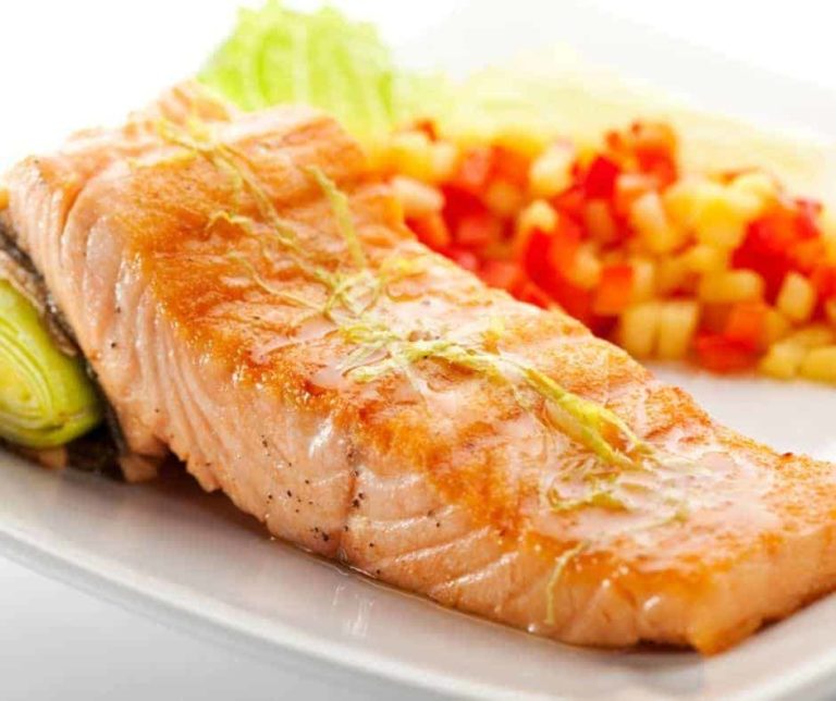 Air Fryer Salmon with Honey Mustard Sauce Fork To Spoon