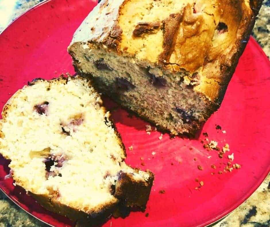 Air Fryer Strawberry Quick Bread