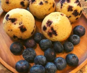 Air Fryer Blueberry Muffin Bites