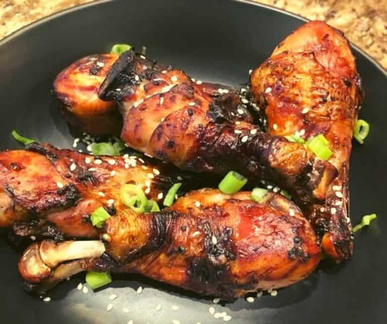 Air Fryer Sticky Honey Soy Chicken Drumsticks Fork To Spoon